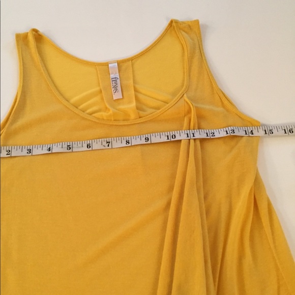 Fluxus Taxi Yellow Tunic Length Tank Top - Picture 5 of 7